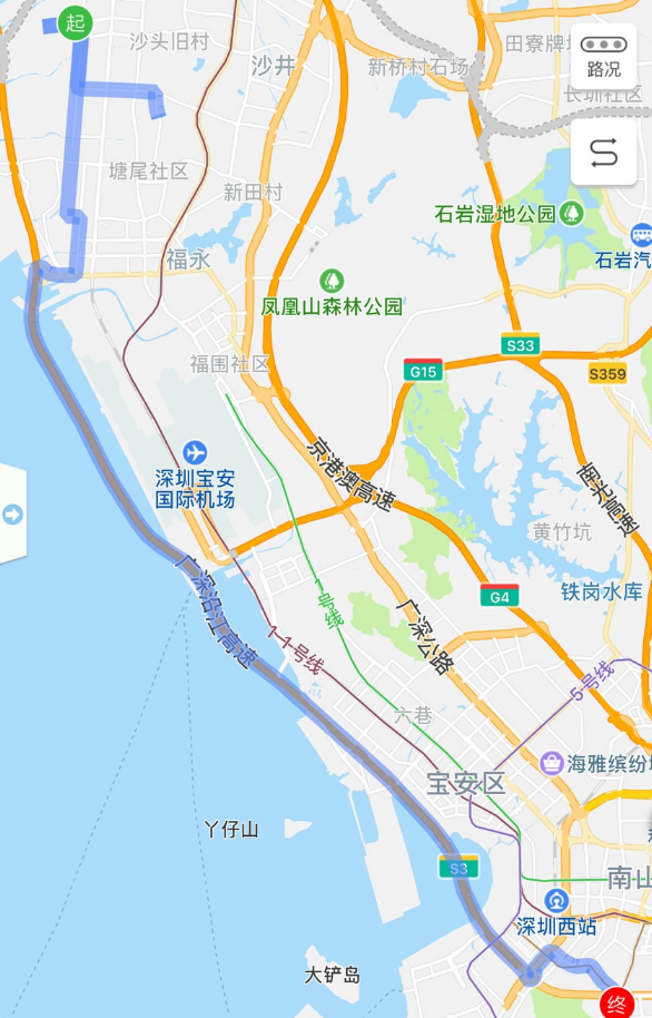 深圳高快巴士924、925号上下车站点(附票价+发车时间)