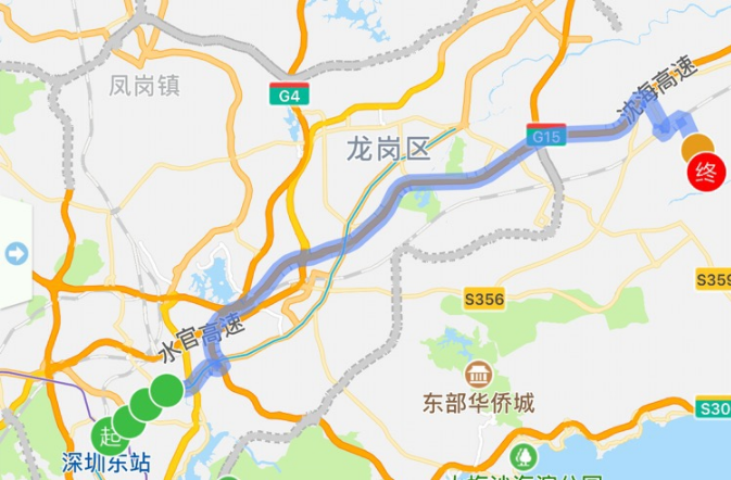 深圳高快巴士447号交通路线(上下车站点+时间+票价)