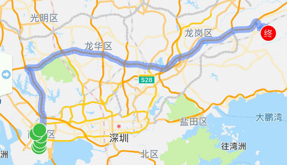 深圳高快巴士444号交通路线(票价+时间+停靠站点)