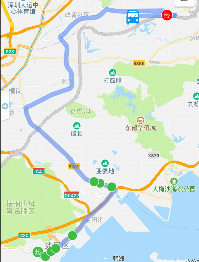 深圳高快巴士806号发车时间+早晚高峰停靠站点