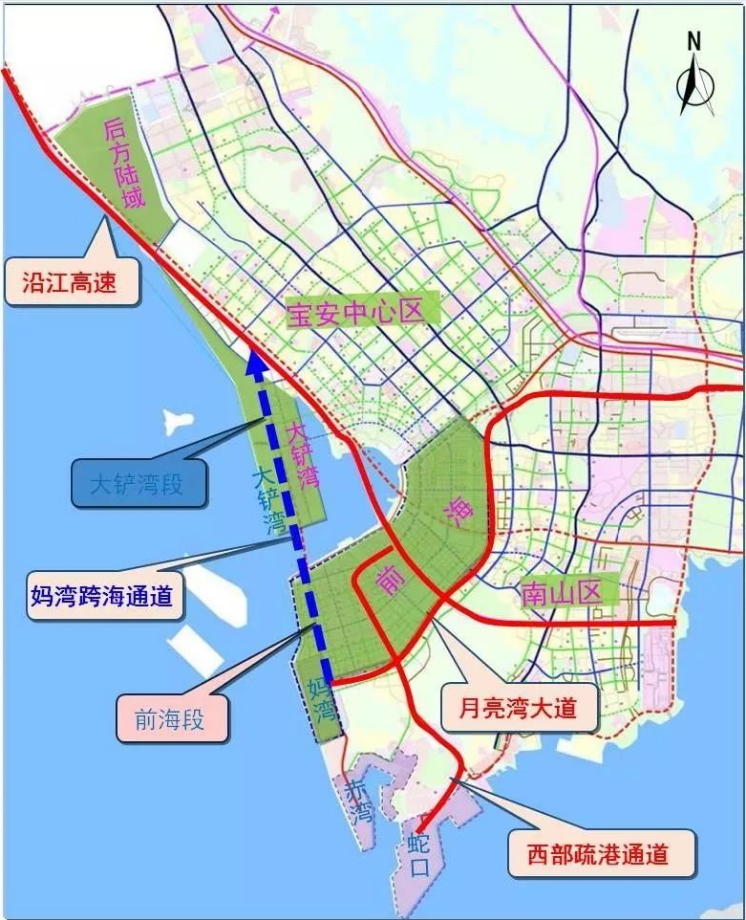 深圳海底隧道在哪里？